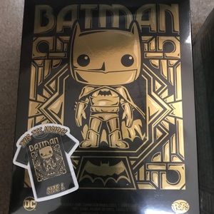 Target Exclusive Chrome Batman Funko and Sz L Tee